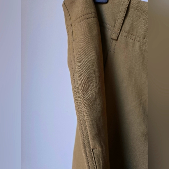 Massimo Dutti Elegant Safari Khaki Green Straight Skirt, Size XL - Picture 5 of 9